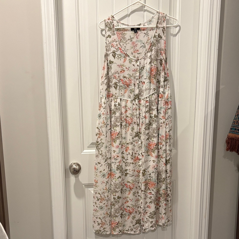 Floral Sleeveless Maxi Dress